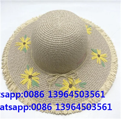 Handgemachter Blumenmädchen Outdoor Strandhut
