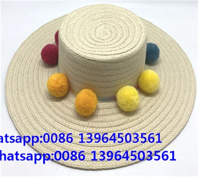 Frauen Sonnenschutzhut mit bunten Bällen