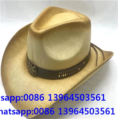 Vintage Cowboyhut aus Stroh