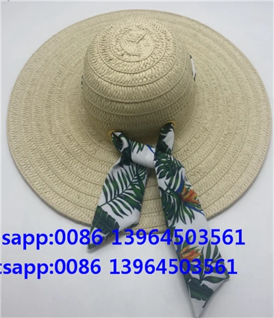 Frauen Sommerhut Papier Stroh Sunhat