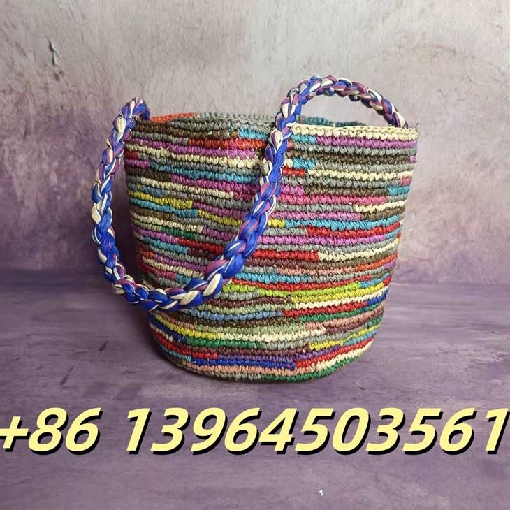 Echte Raffia -Frau Tasche