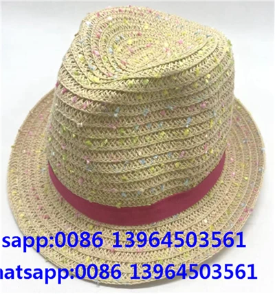 Buntes Strohpapier Fedora Sonnenhut