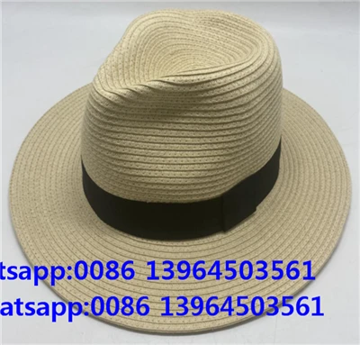 Lässiger, geiziger Papierstrohhut Fedora-Zylinder