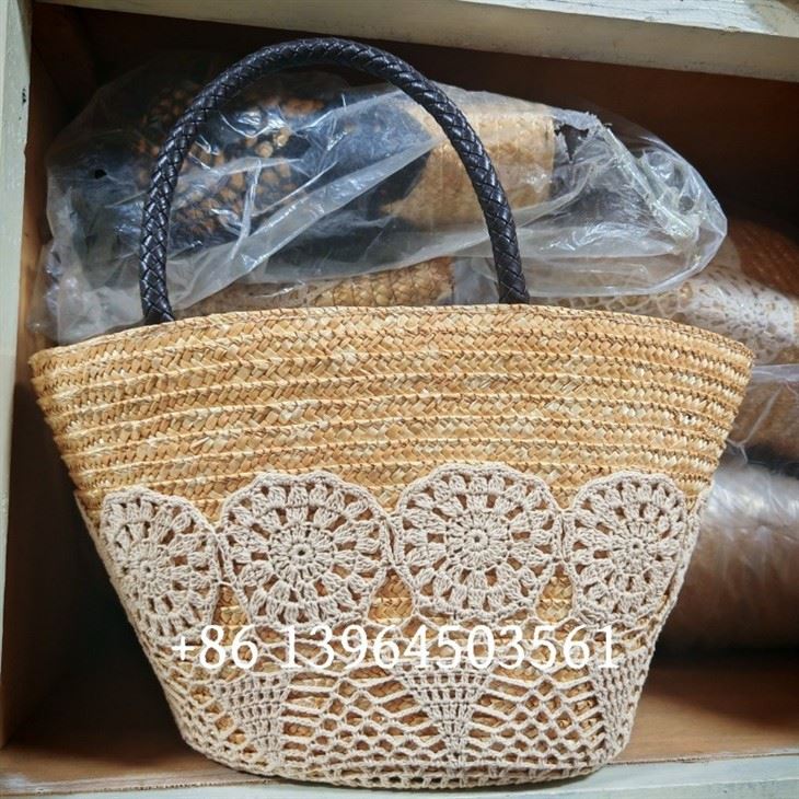 Weizenstroh Frauen Sommer Beach Handtaschen