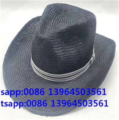 Schwarze Fedora-Kappe, Outdoor-Panamahut für Männer