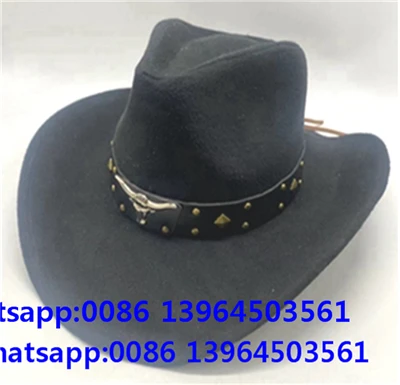 Schwarzer Vintage Fedora Hut für Männer
