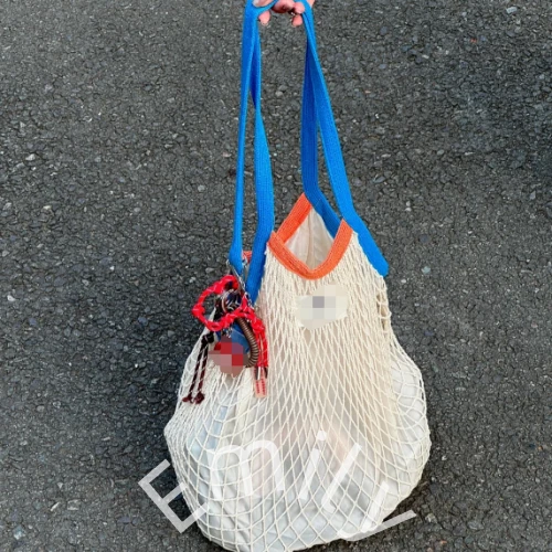 Baumwollbeutel Mesh -Einkaufstaschen