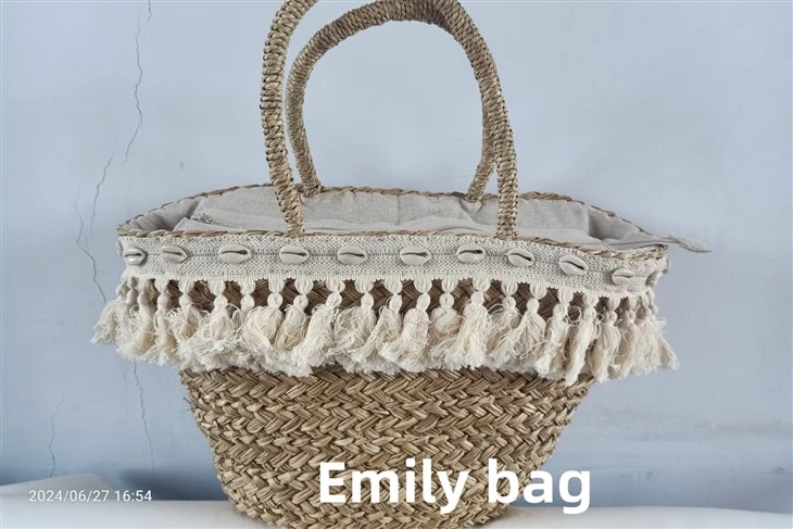 Entworfene Frauen Raffia -Taschen