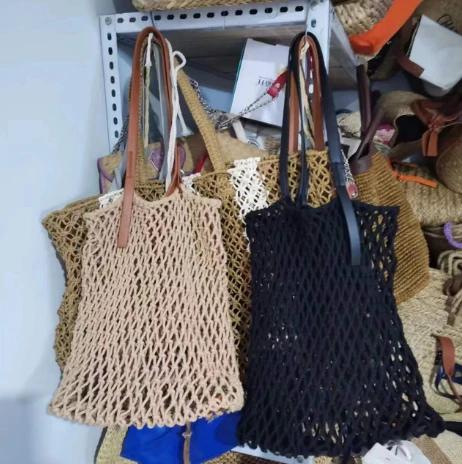 Baumwollseile hohl Frauen Strandtasche