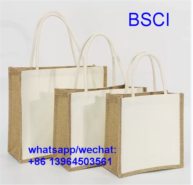 Natürliche Leinwand Tasche