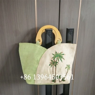 Bambusgewebte Strohhandtaschen