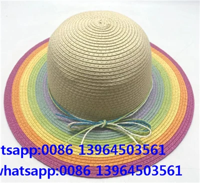 Sommer-Strandhut aus Papierstroh für Mädchen