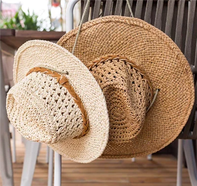 Hohle handgefertigte Papierweber Frauen Sommerhut