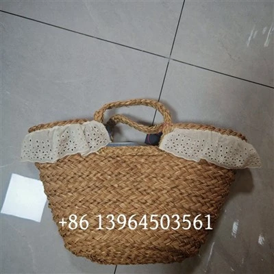 Echter Strohkorb Strandtaschen Taschen