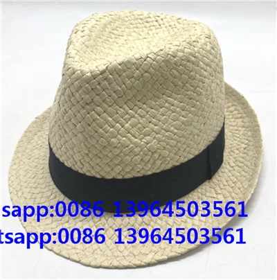 Handgeschöpfter, papiergewebter Sommerhut in Creme