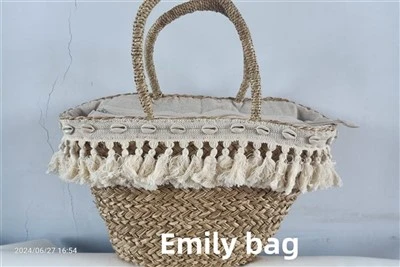Entworfene Frauen Raffia -Taschen