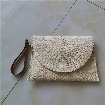 Frauen Strohgeflechtskupplungen Tasche