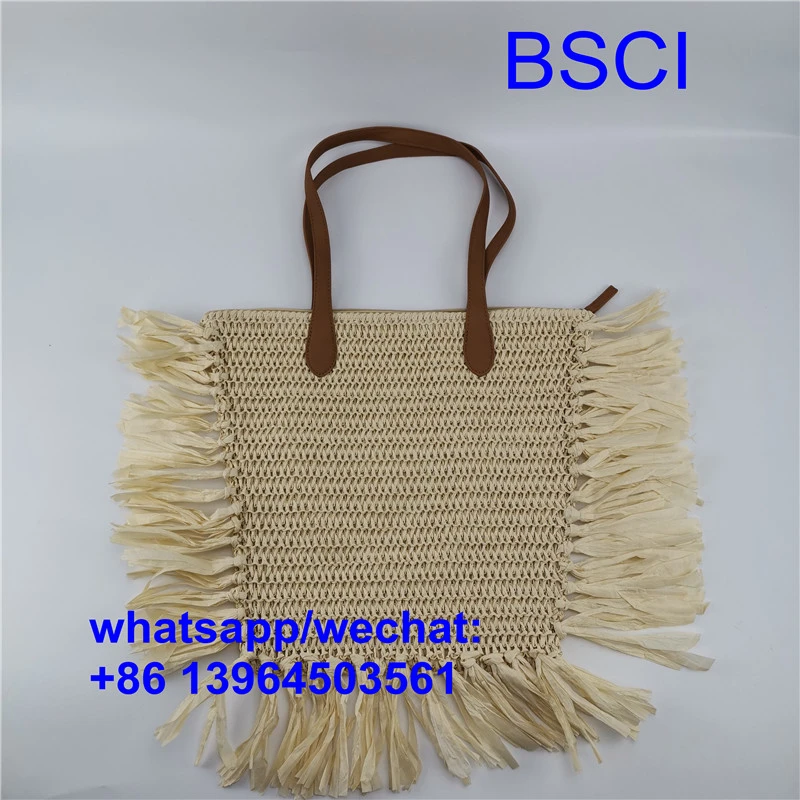 Sommer-Strandtaschen aus Stroh